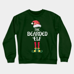 The Bearded Elf Christmas Matching Pajama Family Party Gift Crewneck Sweatshirt